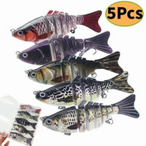 Fishing Lures for Freshwater and Saltwater Trout Crappie Walleye, Slow Sinking Bass Fishing Lure, Slow Sinking Hard Baits, Bionic Swimming Lure for Men's Gift