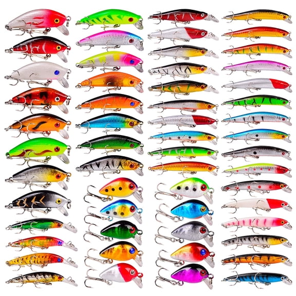 Fishing Lures Kit 560-56pcs For Freshwater and Saltwater Fishing