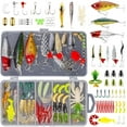 thumbnail image 1 of Fishing Lures Kit Compatible for Freshwater and Saltwater,78Pcs Fishing Tackle Kit Compatible for Bass,Trout,Salmon,Soft Plastic Worms,Crankbaits,Jigs,Spoons,Shrimp Baits with Tackle, 1 of 4