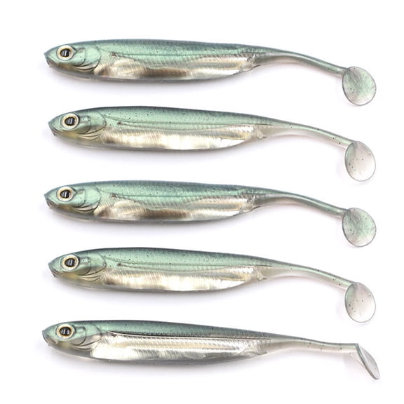 Fishing Lures Saltwater, Bass Fishing Lures, Fin Guarded Swimbait, Enticing Action Soft Swimbaits Soft Tail