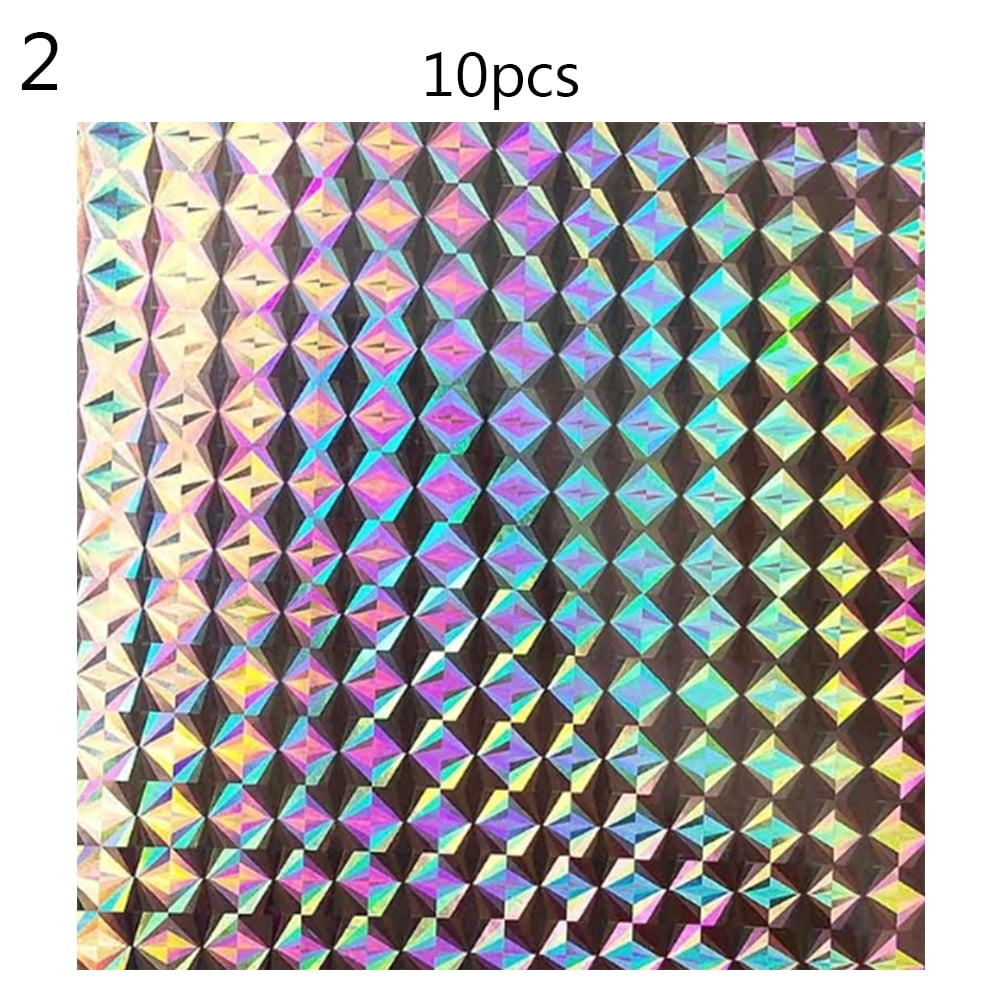 fish scale lure tape beinkmake 33 Pcs Fishing Holographic Lure Sticker 8x4inch Adhesive Fish Scales Lure Tape Crafts DIY Film Flash Lure Tape for Fishing Lure Making Metal Baits Easy to apply Fish Scale Holographic Lure Tape