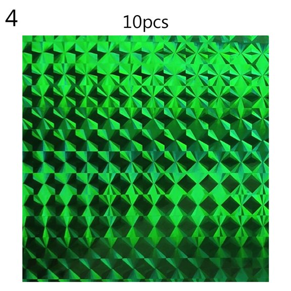 Fishing Lures Sticker Adhesive Fish Scales Lure Tape, 10Pcs 3D Stereoscopic Rainbow Laser Sticker Fishing Lure DIY Material Accessory for Metal Lures Bait Fishing Tackle