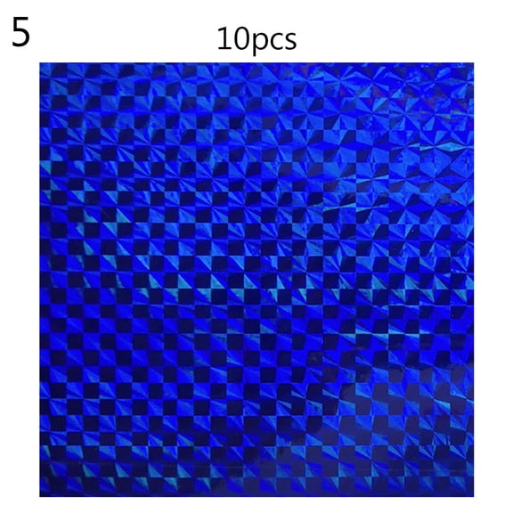 Fishing Lures Sticker Adhesive Fish Scales Lure Tape, 10Pcs 3D Stereoscopic Rainbow Laser Sticker Fishing Lure DIY Material Accessory for Metal Lures Bait Fishing Tackle