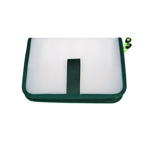 Fishing Lures Storing Bag with Two Way Zippers Fish Lures Storage Case Clear Visual Squid Jigs Lures Hook Storage Case