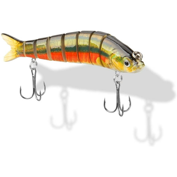 Fishing Lures for Bass Trout Multi Jointed Crank Bait Swimbaits Slow Sinking Swiming Bass Freshwater Saltwater Lifelike Fishing Lures