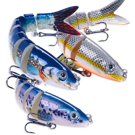 Fishing Lures for Bass Trout Multi Jointed Swimbaits Slow Sinking Bait for Freshwater Saltwater Bionic Fishing Lure Kit Lifelike