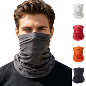 Fishing Neck Gaiter, Sun Protection Face Mask, Cooling Neck Shield Scarf Cycling Balaclava Bandana Featuring Multi-functional Wear Saffron One Size
