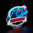 Neons The Fish Fishing Neon Sign Art Wall Light, 15.20 x 13.46 x 1.50 Inches - Walmart.com