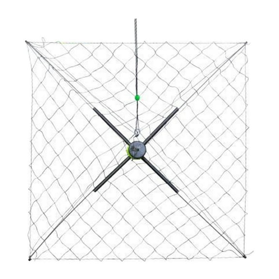 Fishing Net Crab Tool Steel Wire Automatic Open Closing Portable Design for Fresh and Saltwater Fishing