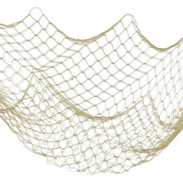 2 Pcs Fish Netting Decoration Beige Nautical Fish Net Cotton Decorative Fishing Net Ocean Themed Wall Hangings Fishnet Fish Netting for Beach Mermaid Party Home 39.4 x 78.7in Walmart