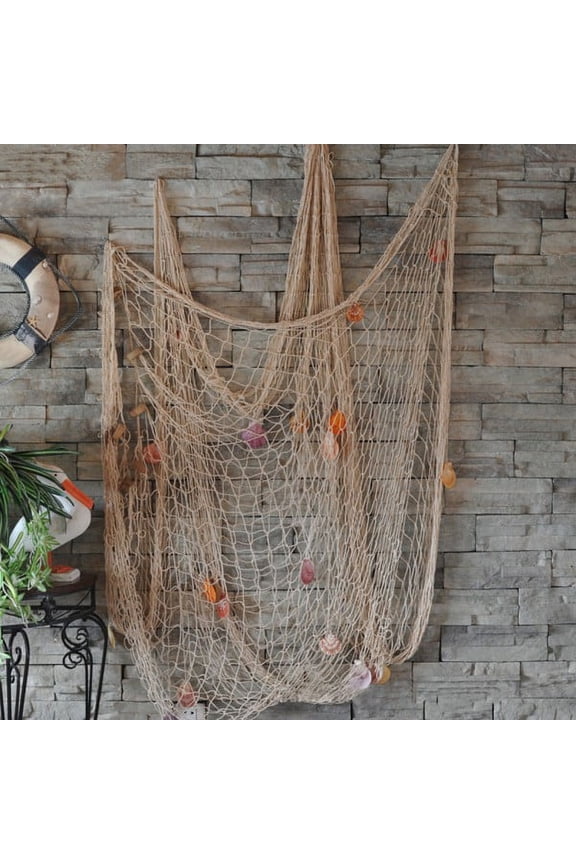 Fishing Net Decoration Fish Netting With Seashell Decor Nautical Party Decorations Home Garden Decor Net