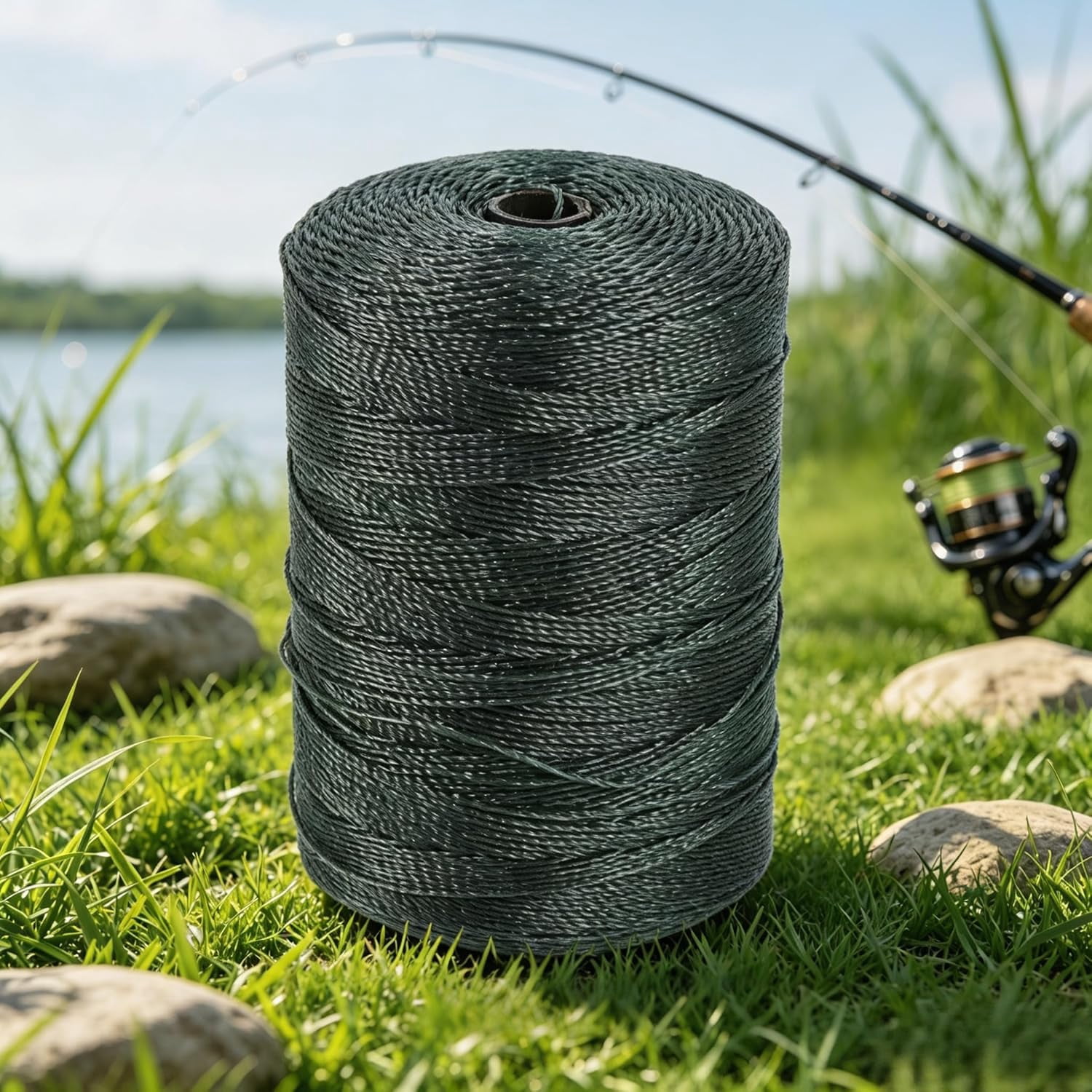buy fishing net and twine Fishing Net Repair Line, 984ft Nylon String Wrapping Rope Fish Net Repair  Twine Nylon Cord Twine for Garden Tomato Climbing Plant Tie Floristry  Fishing Wrapping Camping and Outdoor Survival