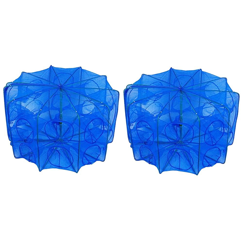 Fishing Net Steel Wire Blue - Perfect for Crabs Shrimp Lobster & More ...