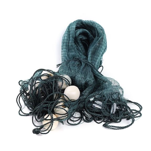 Fishing Nets 33FT, Large 2x10M Cast Net for Small Fish, Eco-Friendly Design, Efficient Surrounding and Catching for Carp and Silver Carp, Durable and Easy Operation