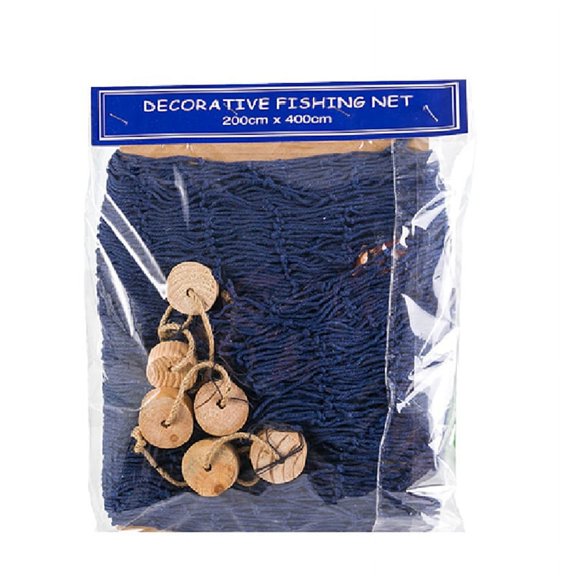 Fishing Nets with Shell Float Props Mediterranean Sea Style Wall Hangings Ornament Wall Stickers for Theme Restaurant