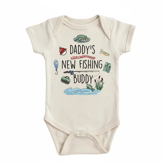 Fishing Newborn Baby Bodysuit