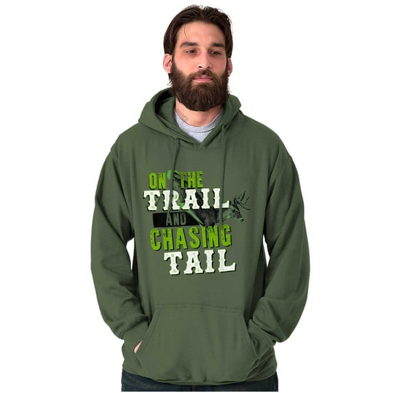 Fishing On Trail Chasing Tail Fisher Men Big & Tall Graphic Hoodie Brisco Brands 4X
