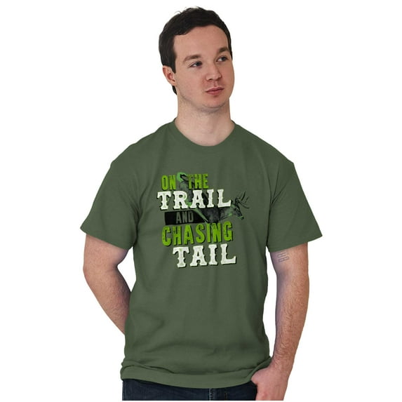 Fishing On Trail Chasing Tail Fisher Men's Graphic T Shirt Tees Brisco Brands S