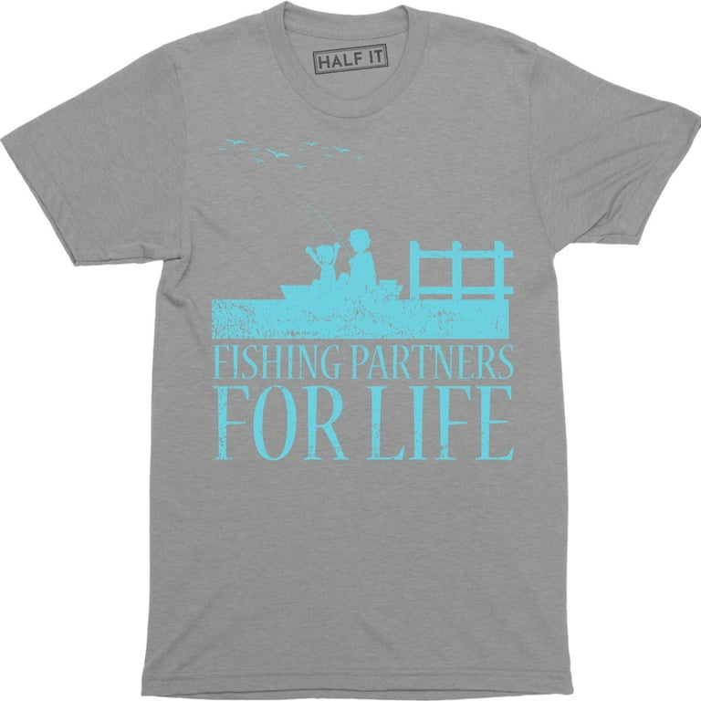 Fishing Partners For Life - Fisherman Dad and Daughter Men's T-Shirt 