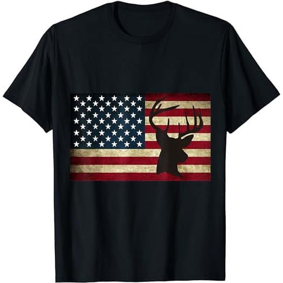 Fishing Patriotic USA Flag Camouflage T-Shirt