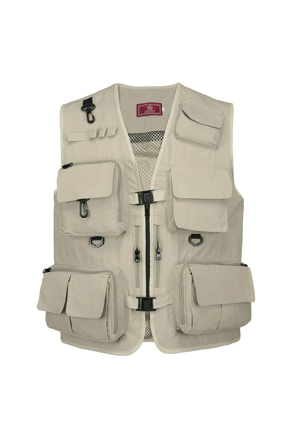 Fishing Photography Vest Summer Multi Pockets Mesh Jackets Quick Dry Waistcoat