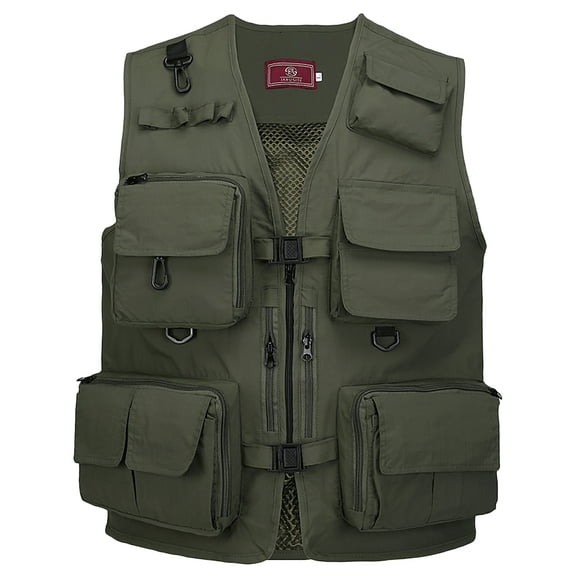 Fishing Photography Vest Summer Multi Pockets Mesh Jackets Quick Dry