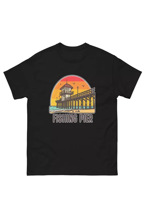 Fishing Pier Object Place Item Urban T-Shirt