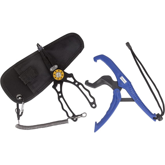 Fishing Pliers with Floating Lip Grip,Aluminum Fishing Pliers, Stainless Steel Hook Removers Pliers, Multi-Function Fishing Tools