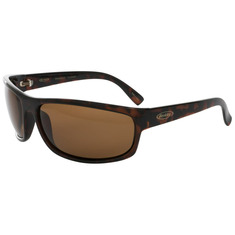 Fishing Polarized Tortoise Frames Sunglasses, Pinnacle Brown BSPINNGDB-H 