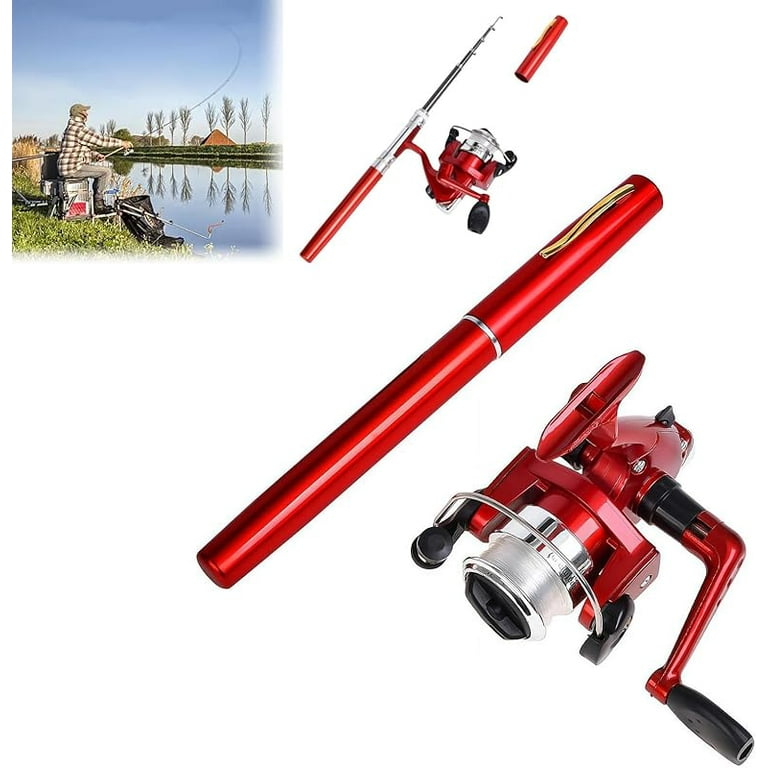Fishing Pole Combo Set,Telescopic Fishing Rod Spinning Reel Combo