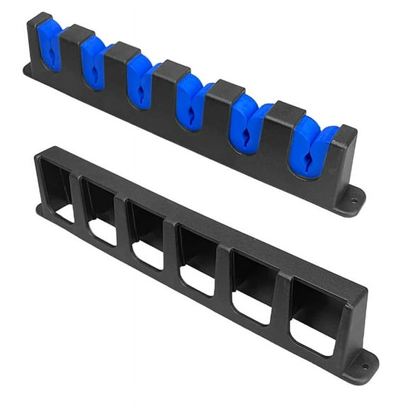 Fishing Pole Holder Wall Mount for Garage Door,Fishing Rod Storage Rack Boat,Vertical 6-Rod Organizer Racks