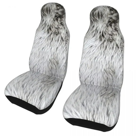 Fishing Polyester Covers Seat Women Interior Auto Cover Seat Car Universal Fur Faux Grey