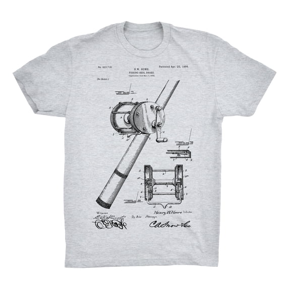 Fishing Reel 2 Patent 100% Cotton Premium T-Shirt