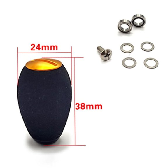 Fishing Reel Eva Handle Knob Replacement For For Shimano And For Daiwa Black Fangkenuo
