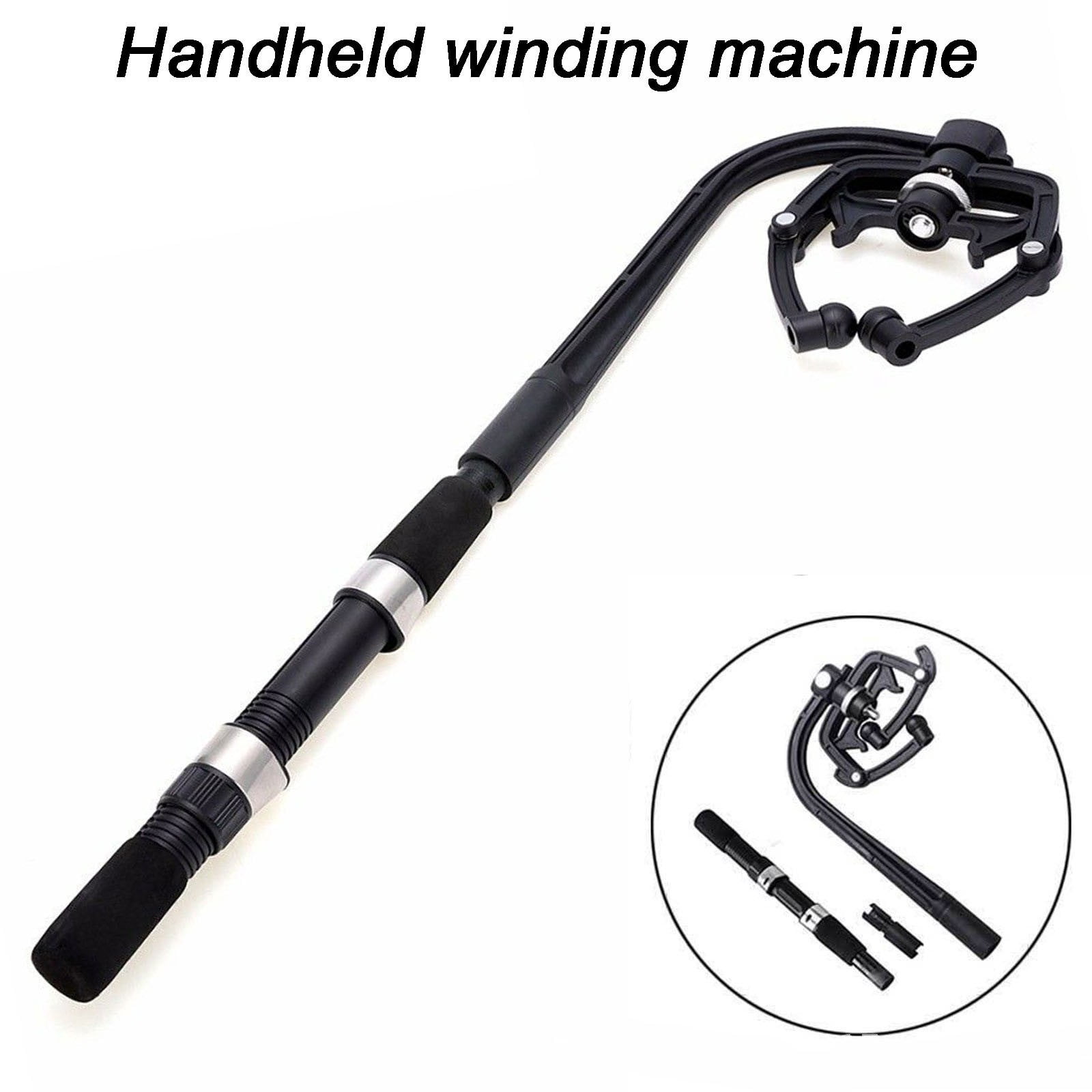 Fishing Reel Hand Spooling Device, Non-Slip Grip Sea Fishing Line Winding Tying Tool with Metal Components, Universal Fit for Anglers Freshwater Saltwater Fishing Gear