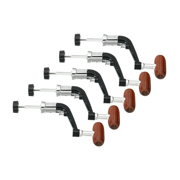 Uxcell Fishing Reel Handle Replacement Crank Rock Arm Rotary Knob Wood Grip 5 Pack Fit 1000-4000 Series Reel