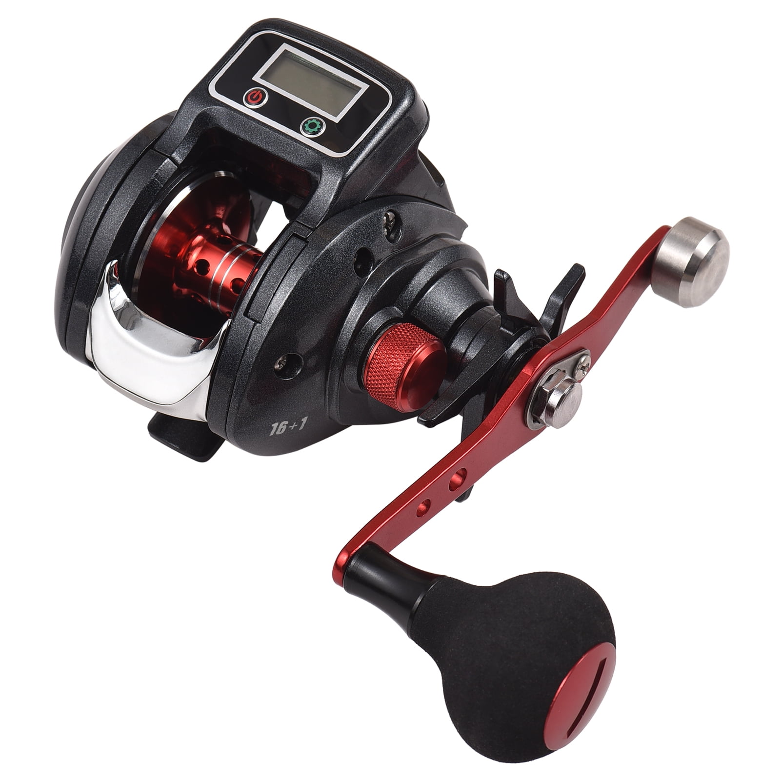 Fishing Reel Line Counter Reel 16+1 Ball Bearings Left/Right Ice