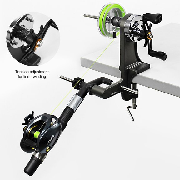 Fishing Reel Line Winder Machine Double Spool Fishing Line Winding Tool Fishing Line Winder Fishing Tool Accessories