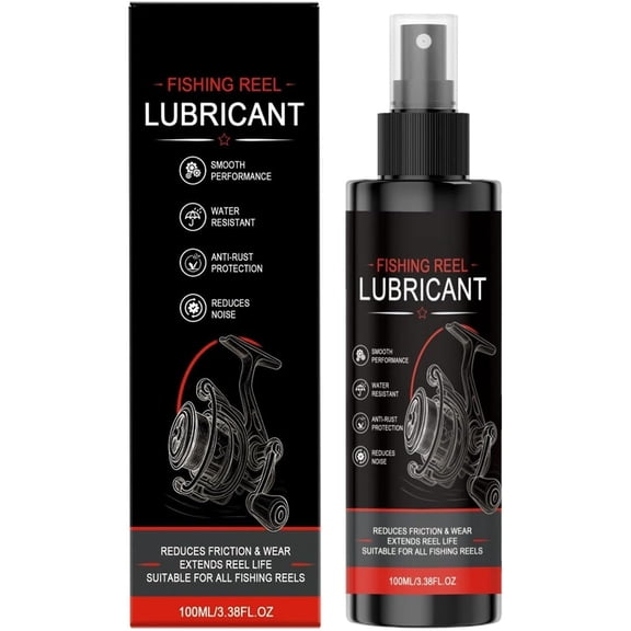 Fishing Reel Lube Oil, Anti Rust Waterproof Lubricant Spray, Long Lasting Reel Maintenance Cleaner, Smooth Performance Fishing Gear Care Formula, 100ml 1 Piece, for Baitcasting(RL)