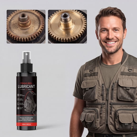 Fishing Reel Lubricant Spray 3.4 fl oz Waterproof Rust Protection Oil for Spinning Baitcasting Reel Gears Bearings Fishing Tackle Maintenance