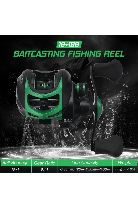 Fishing Reel,Ratio Reel 19 Reel 19 1 Speed 9.1 1 9.1 1 Ratio 19 1 Ball Reel - Speed Fapao Fesjoy Reel - Reel Huiop Speed Left Hand