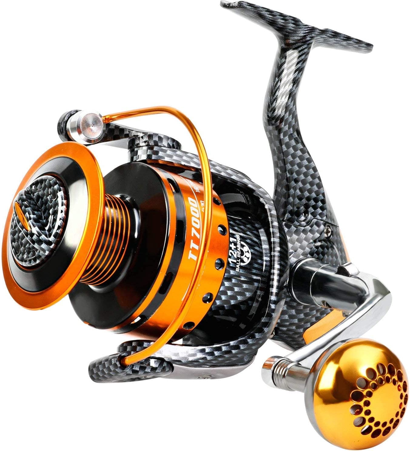 Fishing Reels- 12+1 Bb  Light And Smooth Spinning Reels Carbon Fiber Drag Saltwater Freshwater