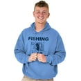 thumbnail image 1 of Fishing Reels Funny Fisher Pun Joke Men's Big & Tall Graphic Hoodie Brisco Brands 2X, 1 of 5