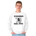 thumbnail image 1 of Fishing Reels Funny Fisher Pun Joke Men's Crewneck Sweatshirt Brisco Brands S, 1 of 6