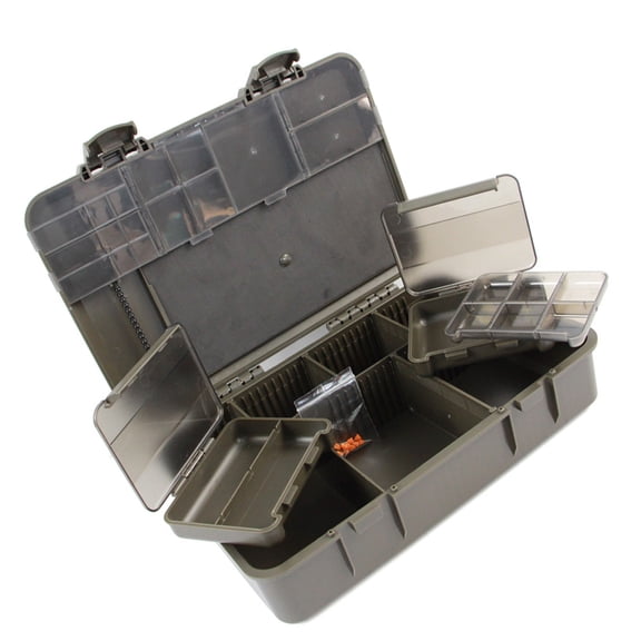Fishing Rigs Line Hook Storage Case Fishing Tackle Box Container Box Internal Divider Organizers Portable Tackle Tray