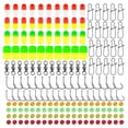 Fishing Rigs Rigs Strong Fishing Line with Luminescent Tube Black ...