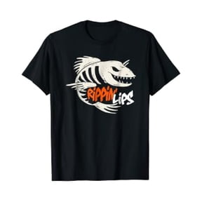 Fishing Rippin' Lips Fish Bones T Shirt