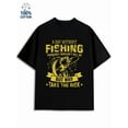 thumbnail image 1 of Fishing Risk Tee mens fishing 180G 100% Cotton black fishing fishing Casual Unisex Shirt Crewneck tshirts Fashion Unisex Shirt Crewneck tshirts Funny Unisex Shirt Graphic Tee tshirts, 1 of 7