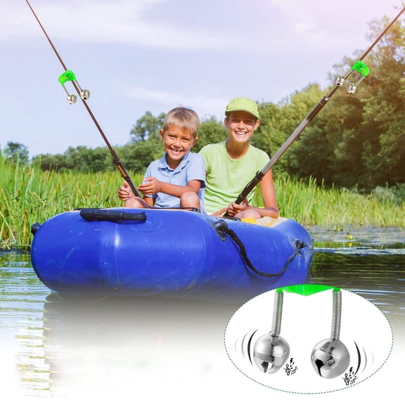 Fishing Rod Alarm - 10 Set for Angling Accessories with Alert Mechanism Fishing for Rods and Tackle