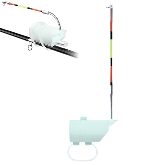 Fishing Rod Bite Alarm with LED & Buzzer, PP Material, CR425 Powered, 9cm Float, 1 Count